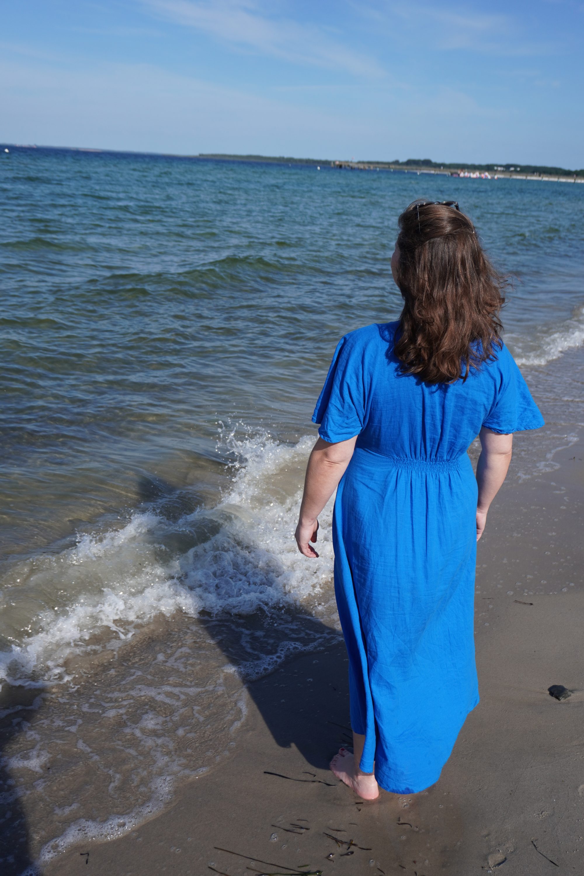 Weiter Blick aufs Meer an der Ostsee